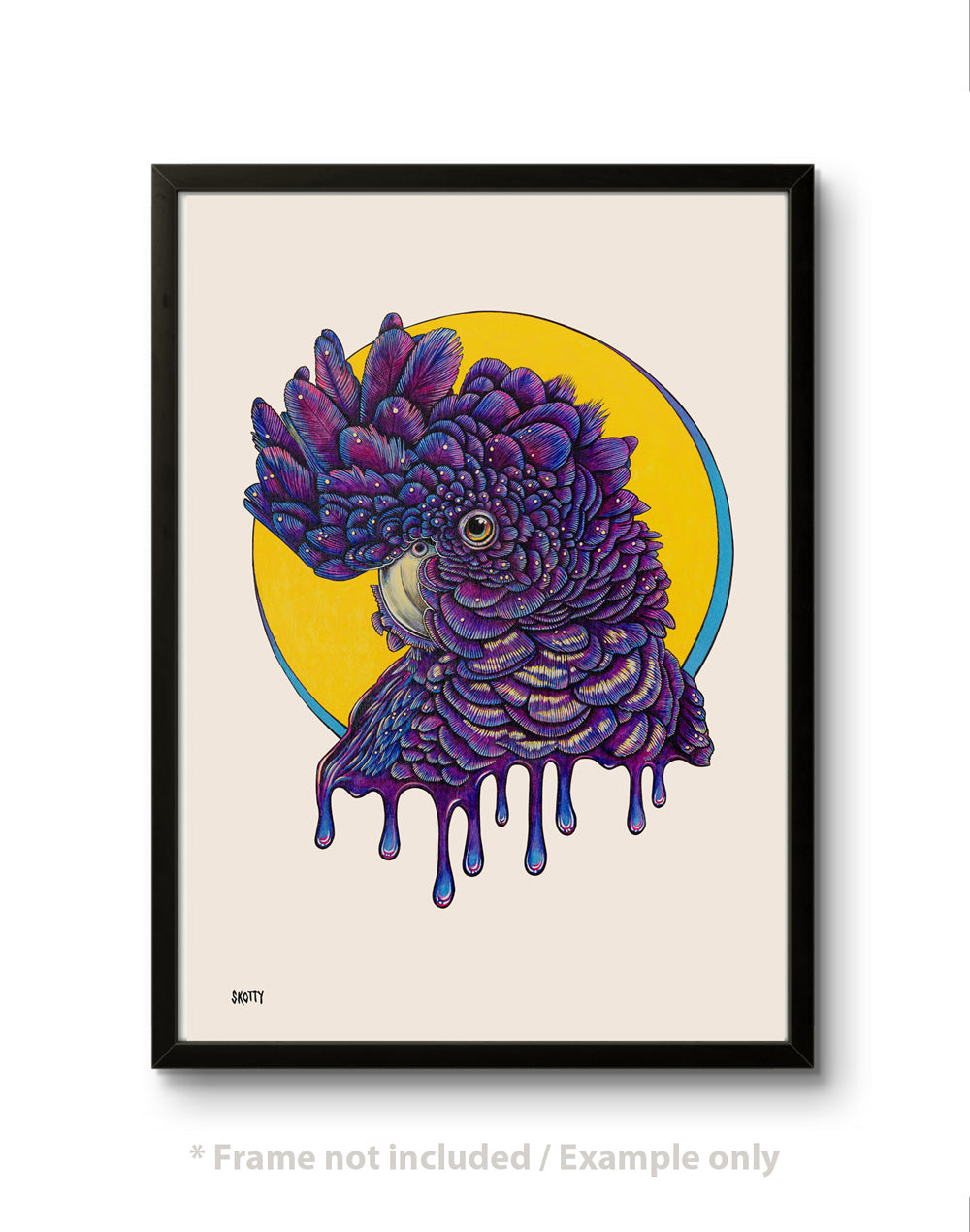 Off-White - Black-ish Cockatoo - Fine Art Print