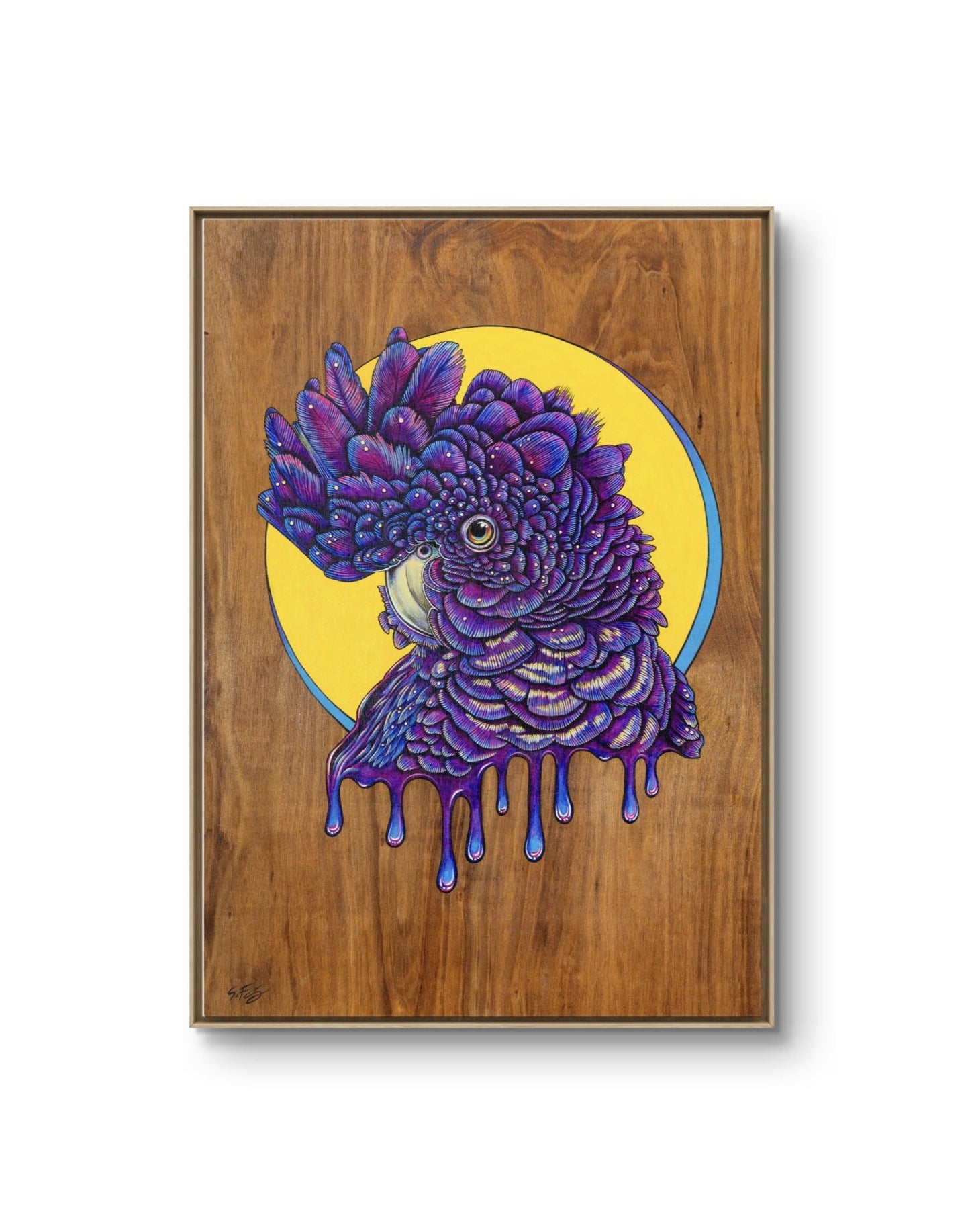 Black-ish Cockatoo - Canvas Print
