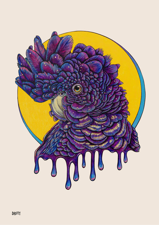 Off-White - Black-ish Cockatoo - Fine Art Print